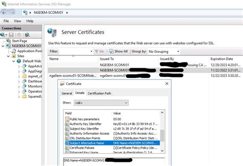 SCOM WebConsole settings for authentication 